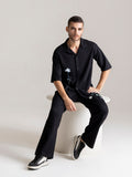 Black Lotus Patchwork Shirt