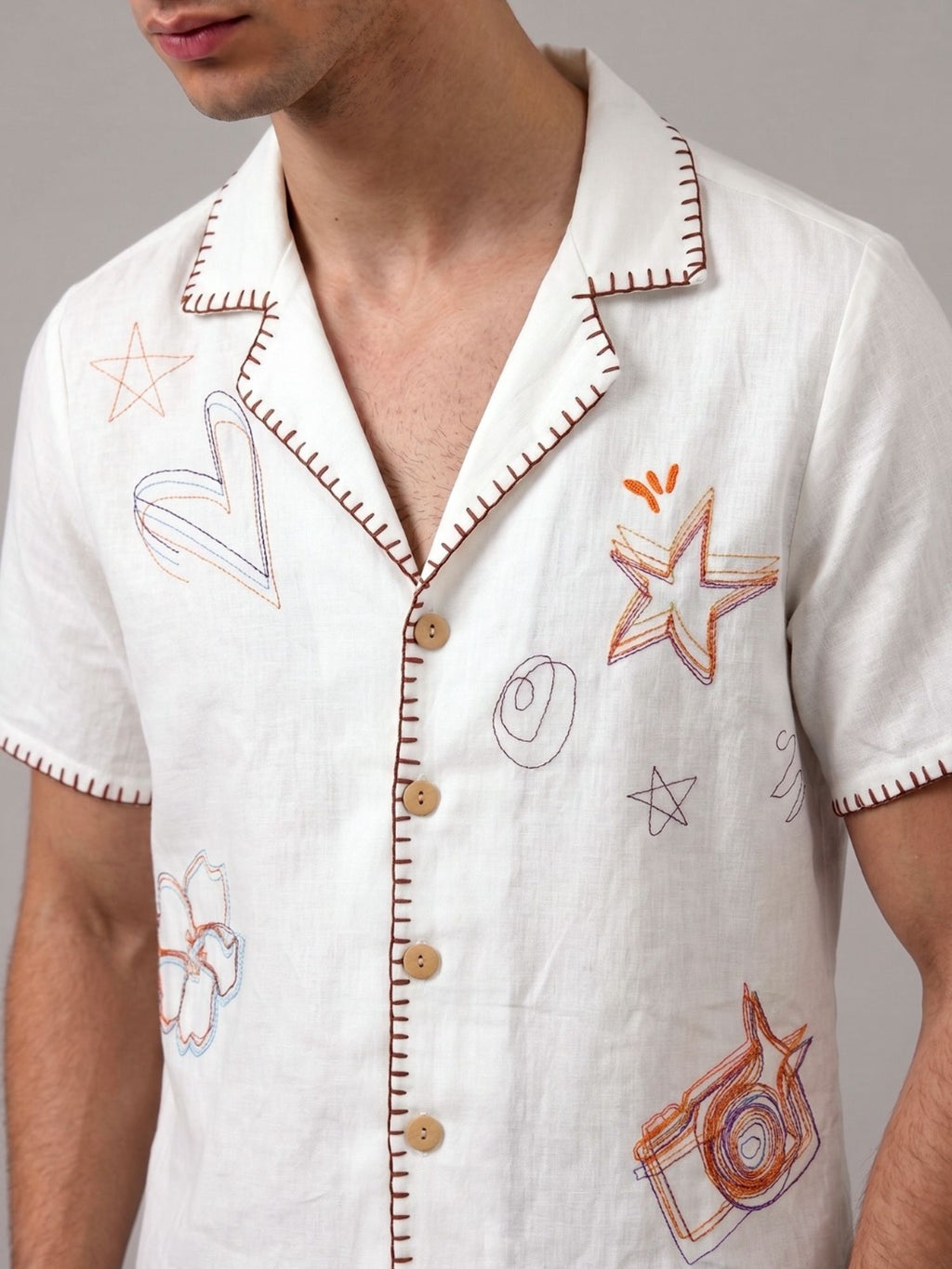 Chaos Bloom Crop Shirt