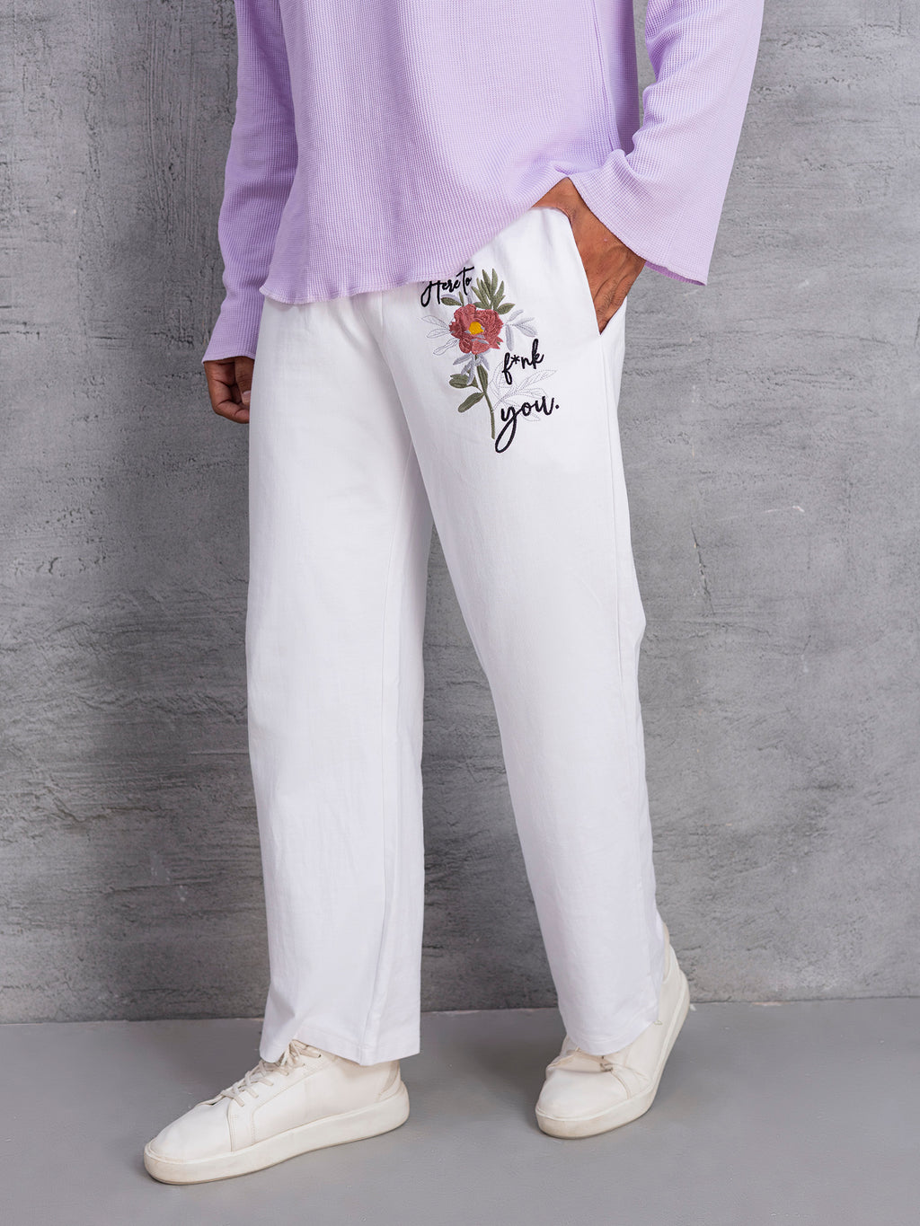 Premium Fit Embroided Cotton Pyjama