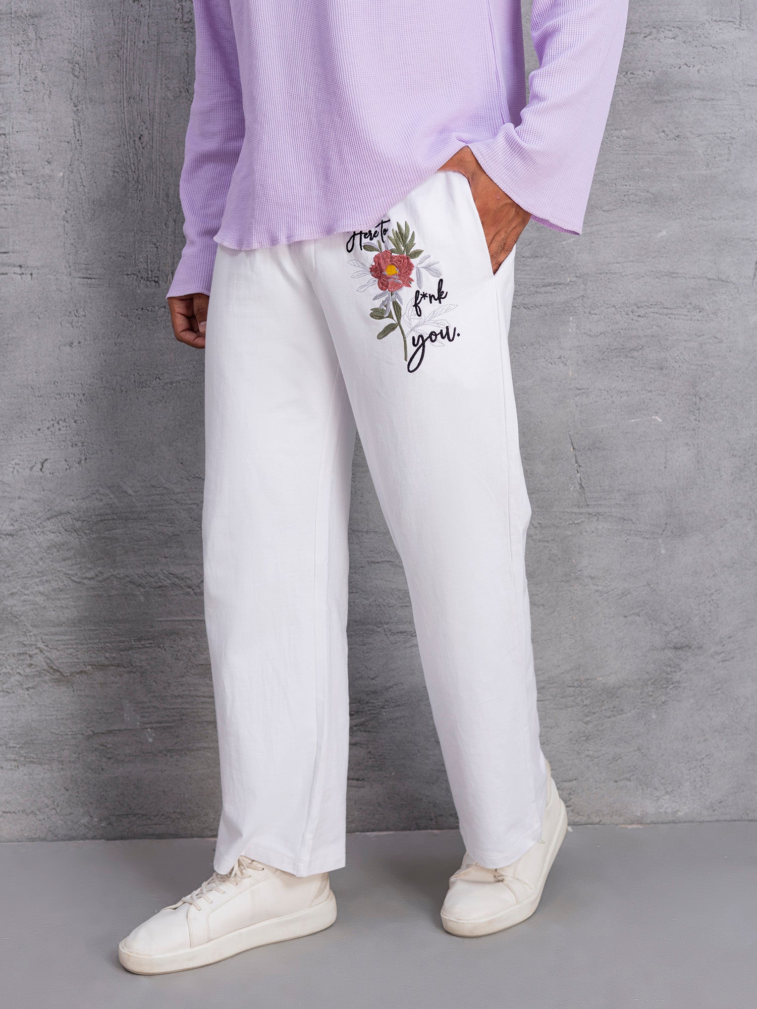 Premium Fit Embroided Cotton Pyjama