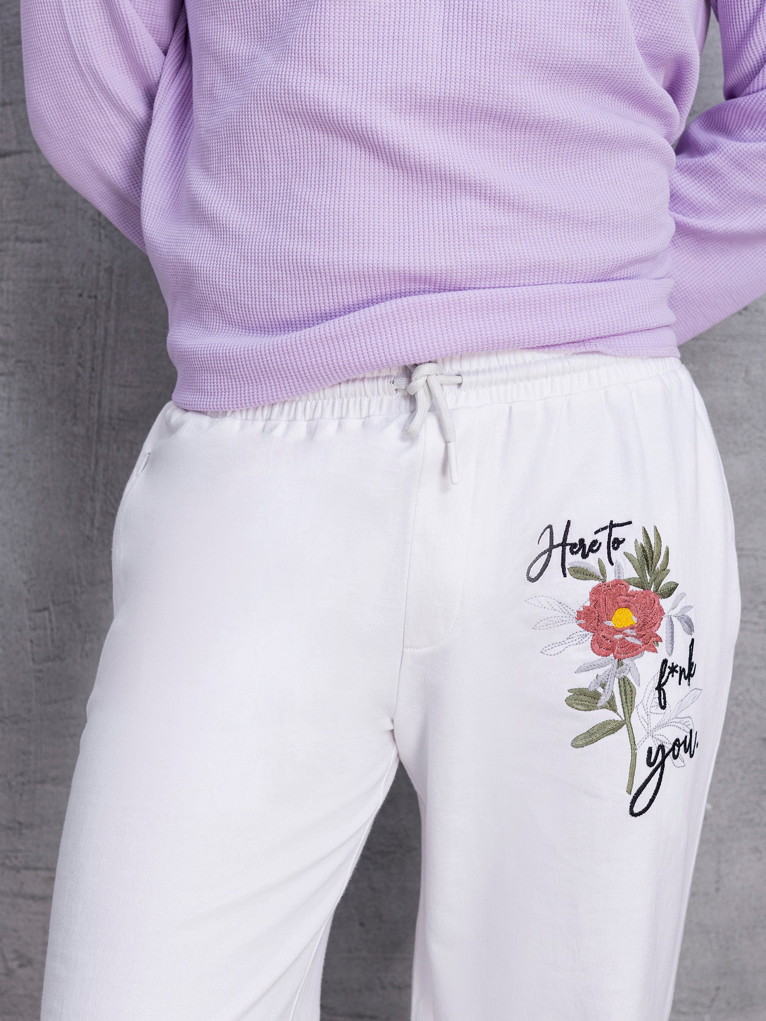 Premium Fit Embroided Cotton Pyjama
