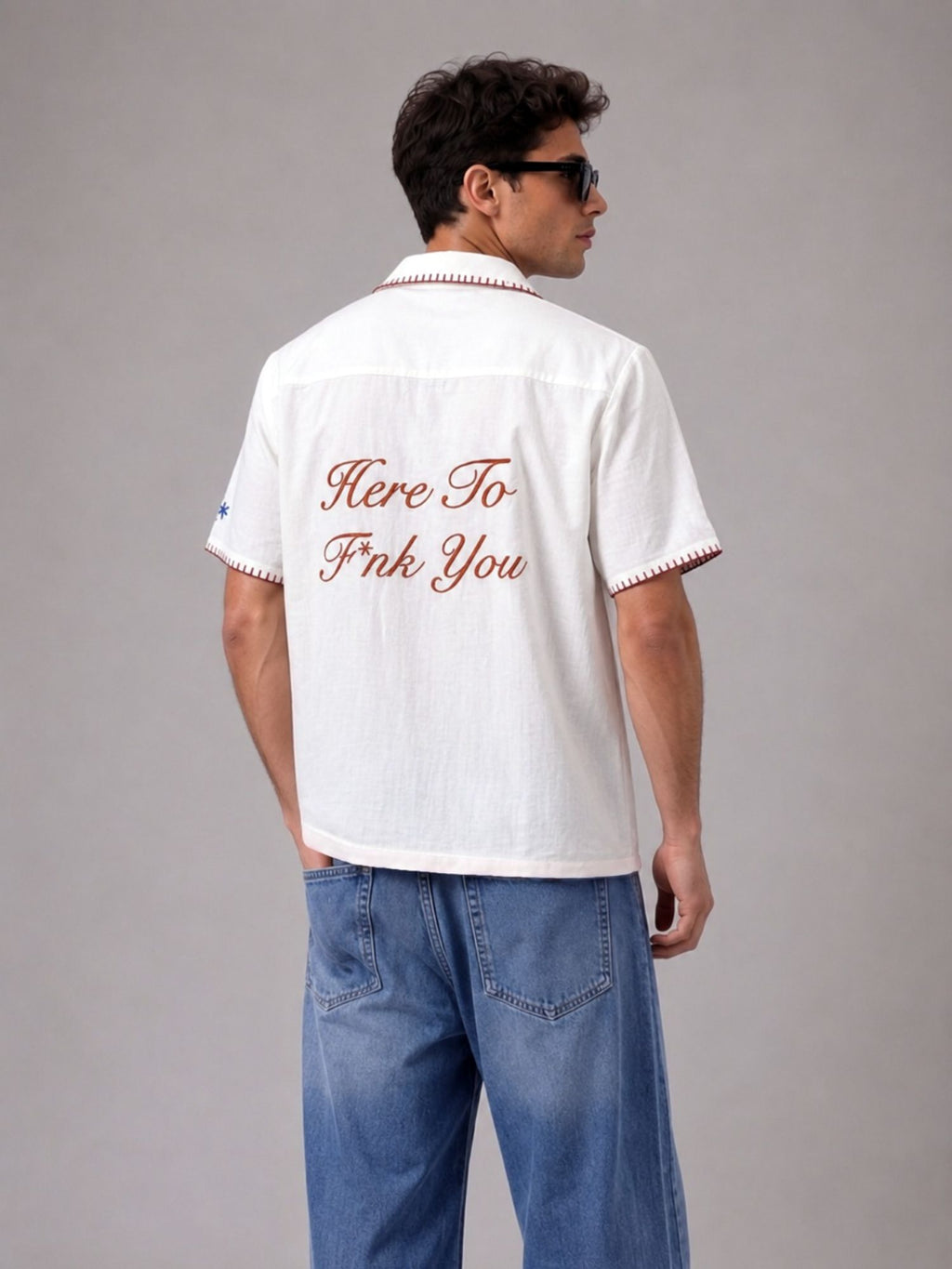 Chaos Bloom Crop Shirt
