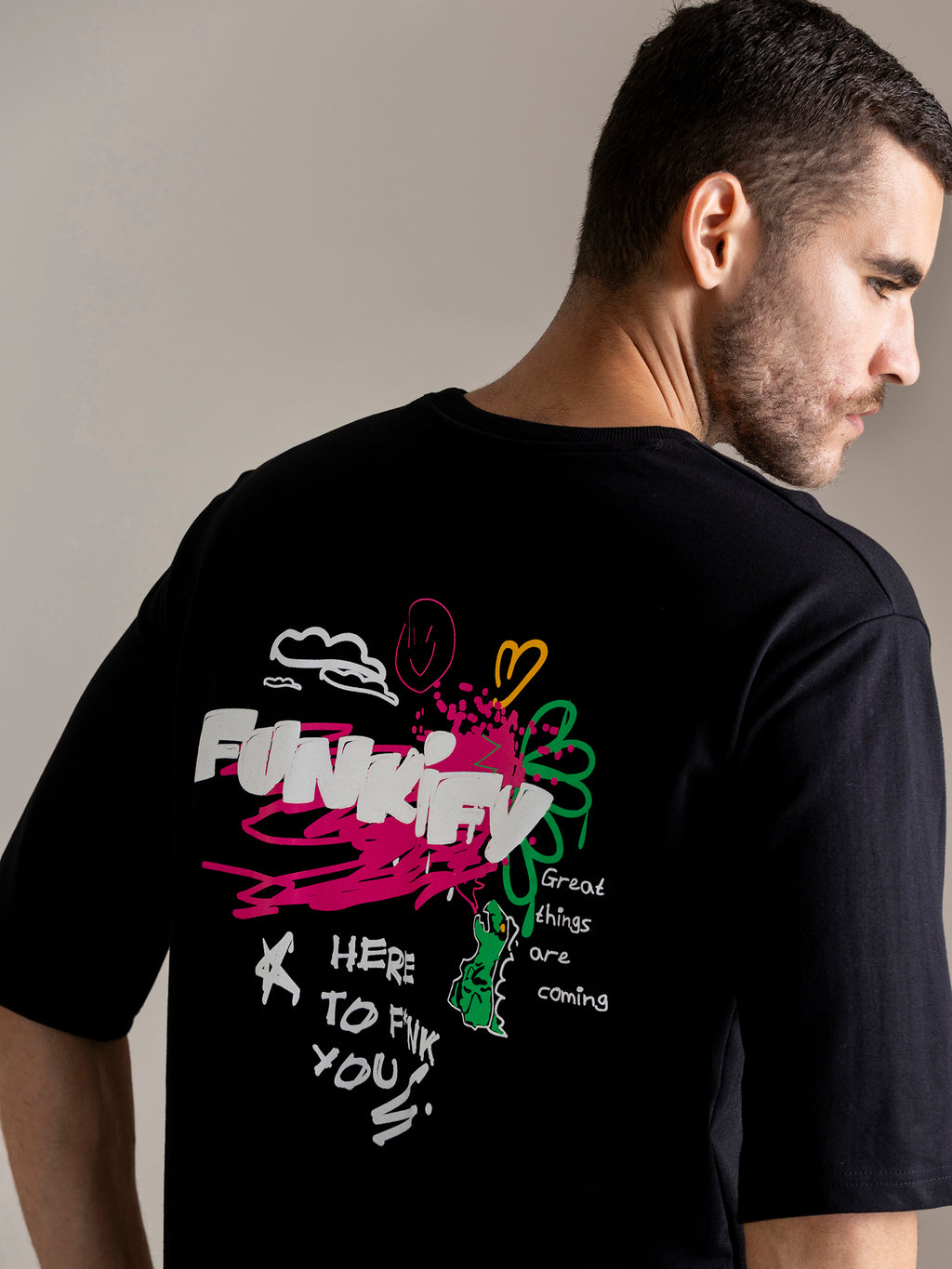 Men Graphic Printed T-shirt
