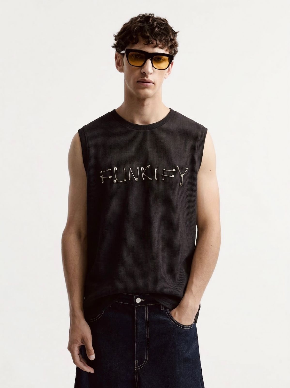Black Vest T-Shirt