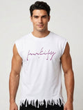 White Printed Vest T-Shirts