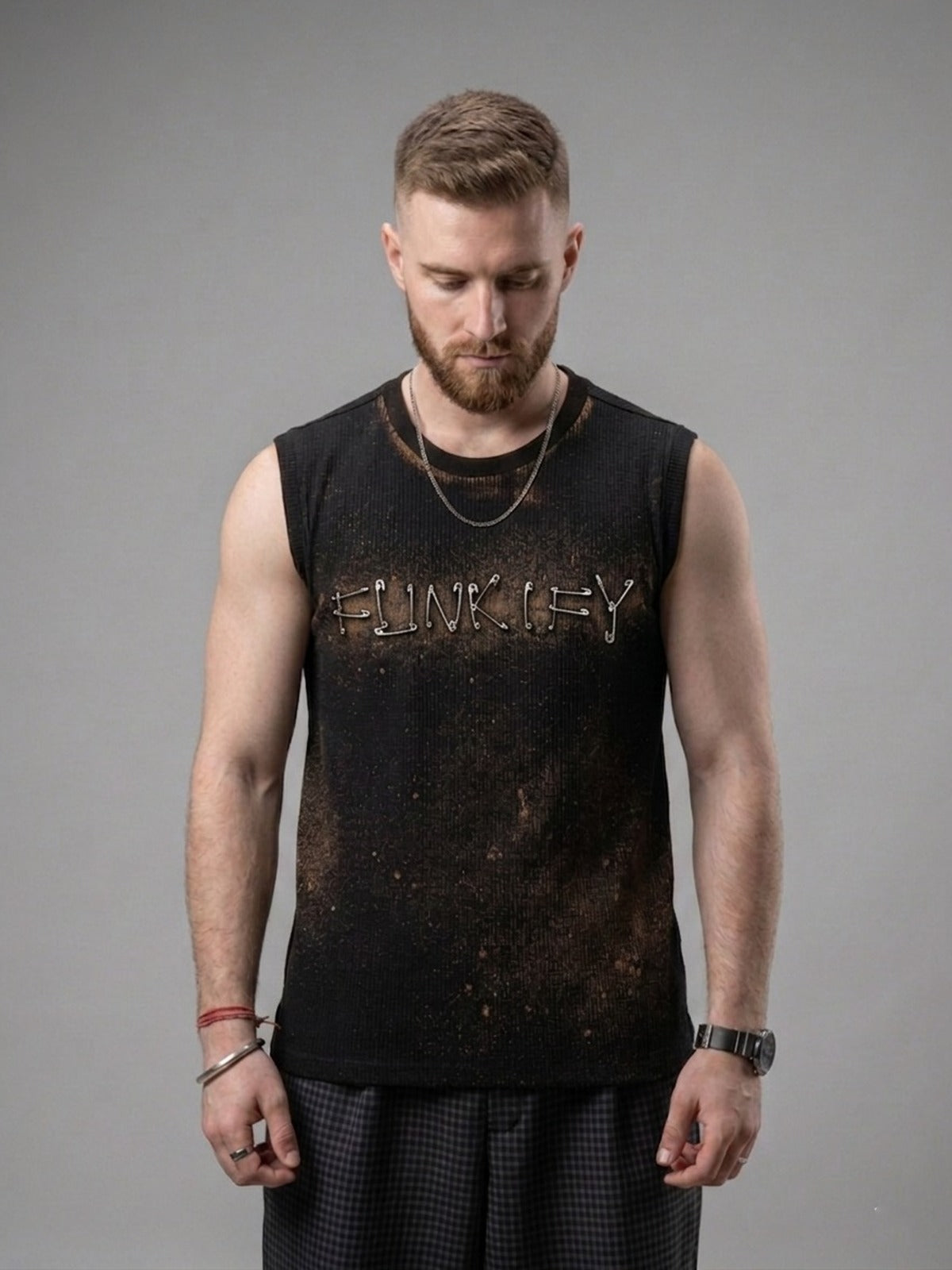 Black Vest T-Shirt