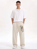 Oversized Terry Cotton Embroidered Pajama