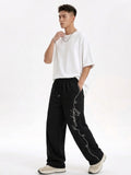 Terry Cotton Embroidered Loose-Fit Pajama