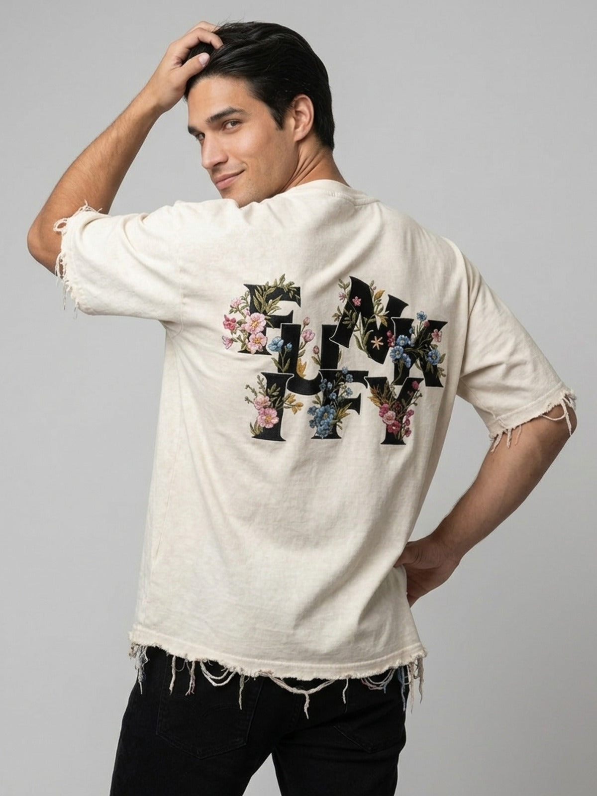 Puff Print Graphic Tee – Oversized Street Fit