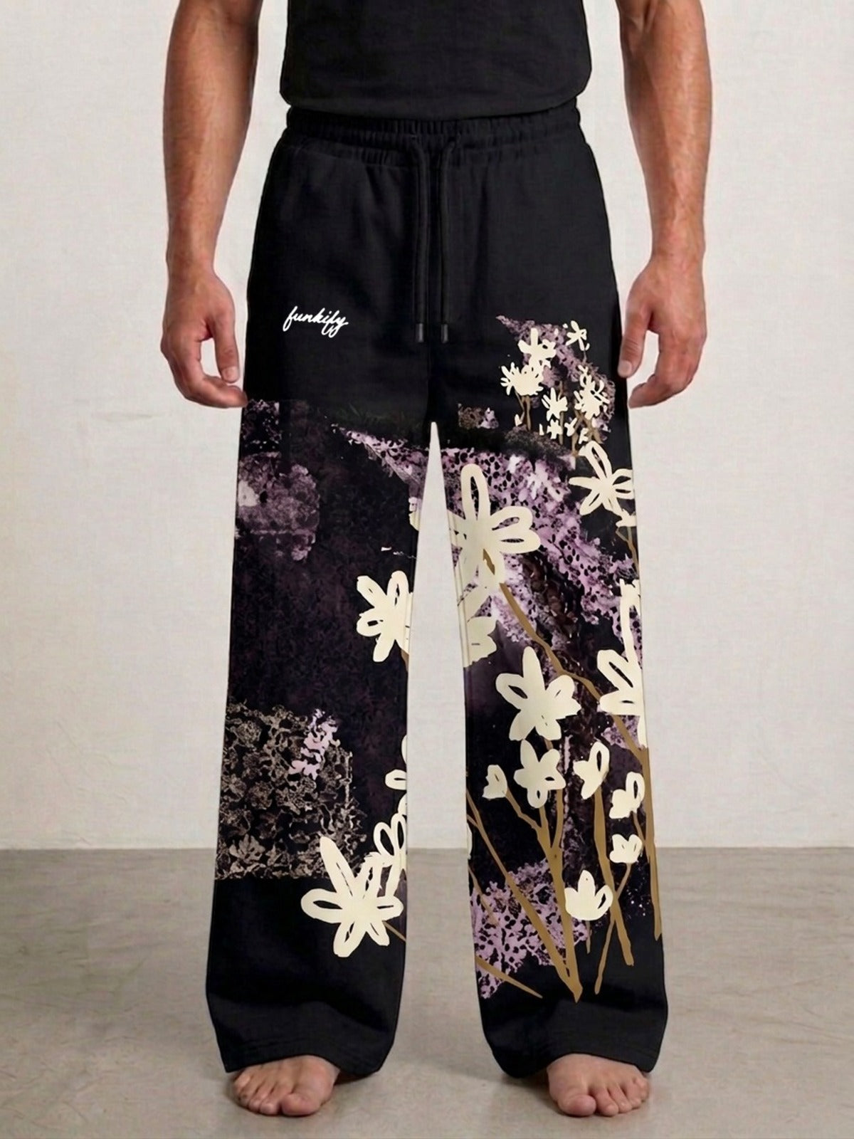 Oversized Terry Cotton Embroidered Pajama