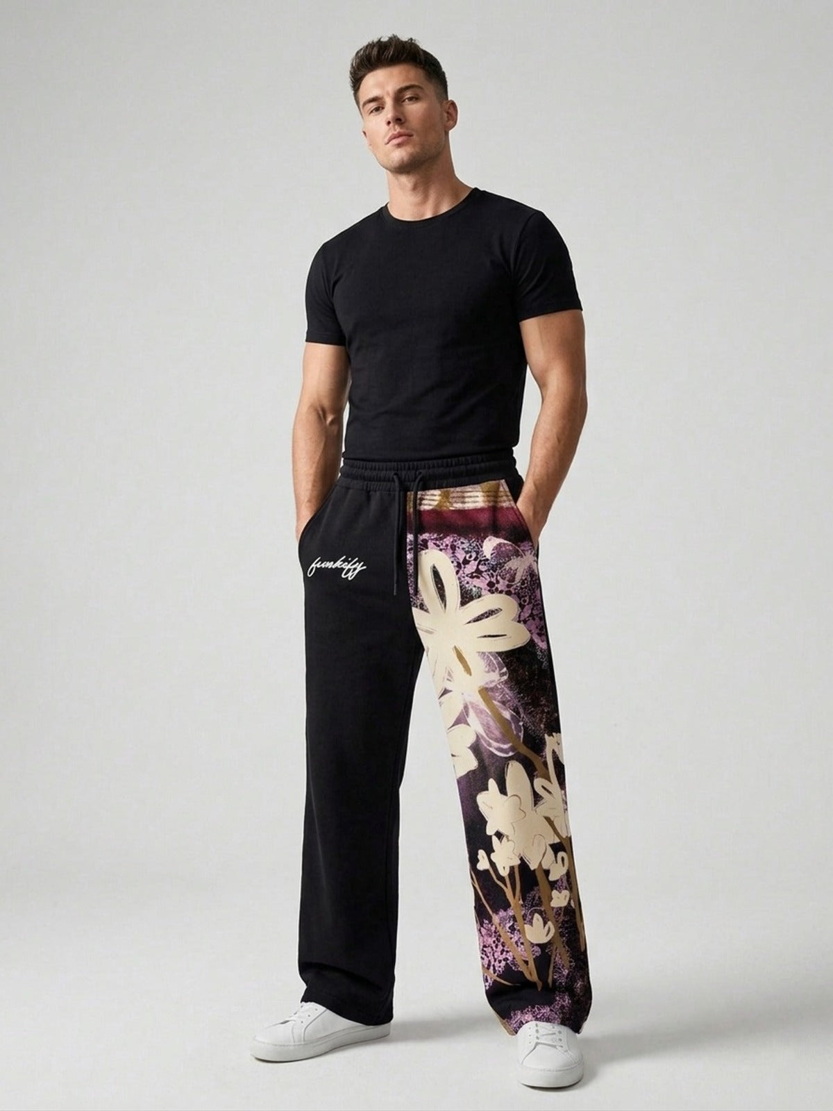 Oversized Terry Cotton Embroidered Pajama