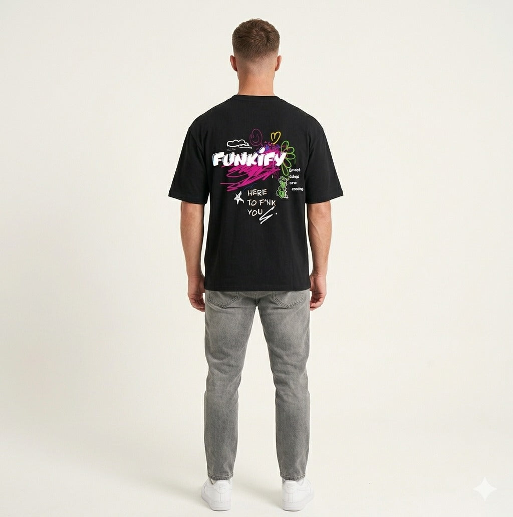 Printed Graphic Tee – Oversized Casual Fit