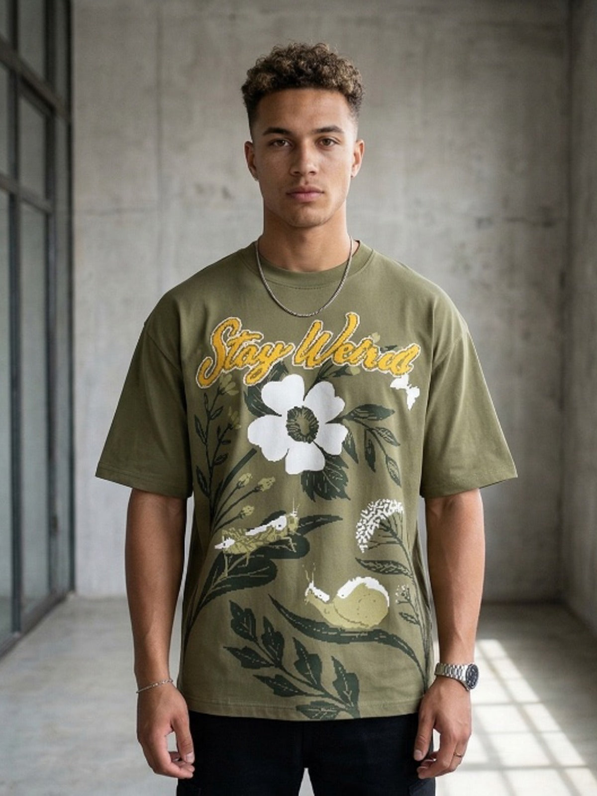 Printed Graphic Tee – Oversized Casual Fit