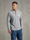 Waffle Knit Round Neck Button Tee