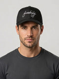 Unisex Cotton Adjustable Sports Cap-blk