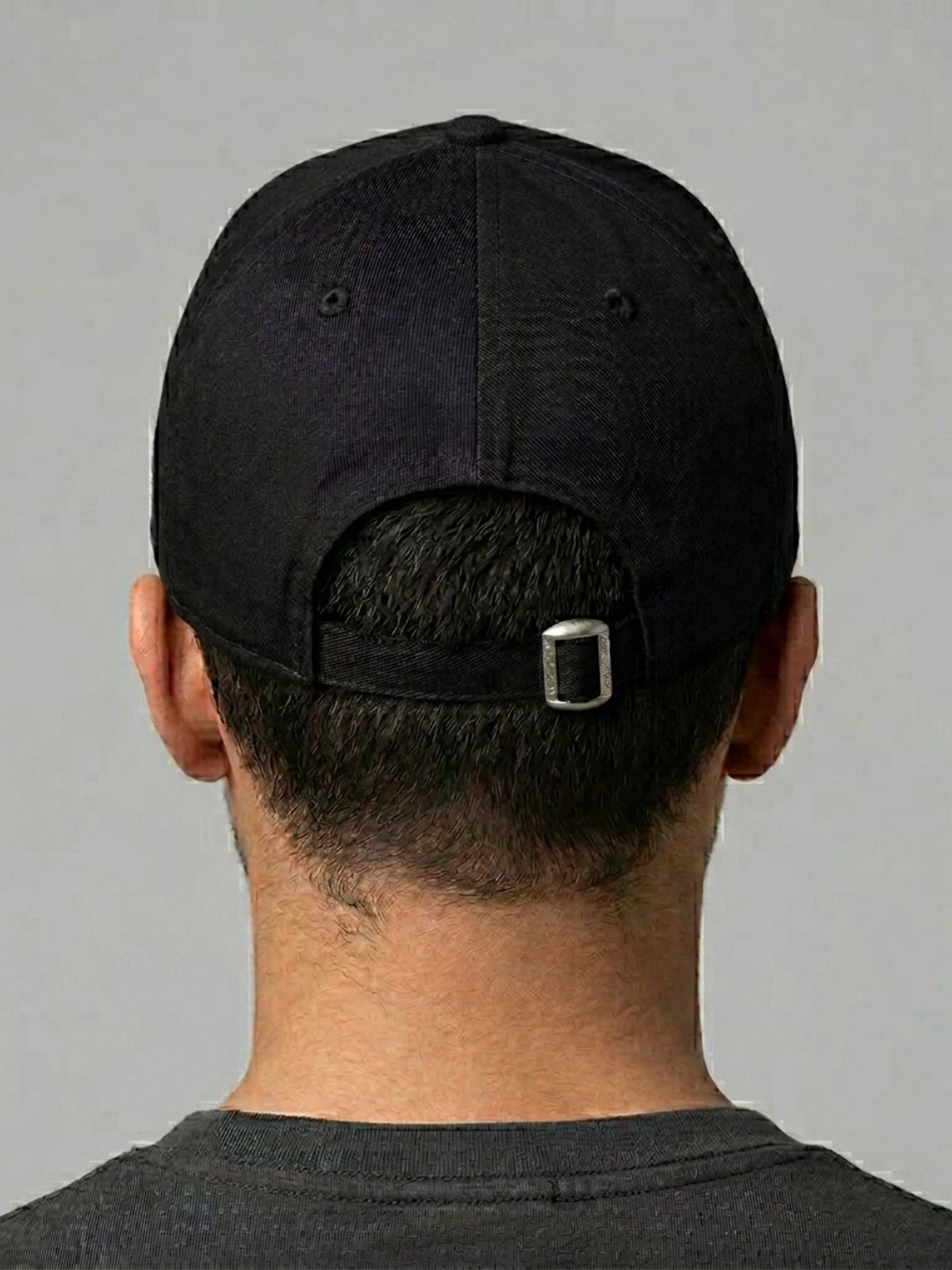 Unisex Cotton Adjustable Sports Cap-blk