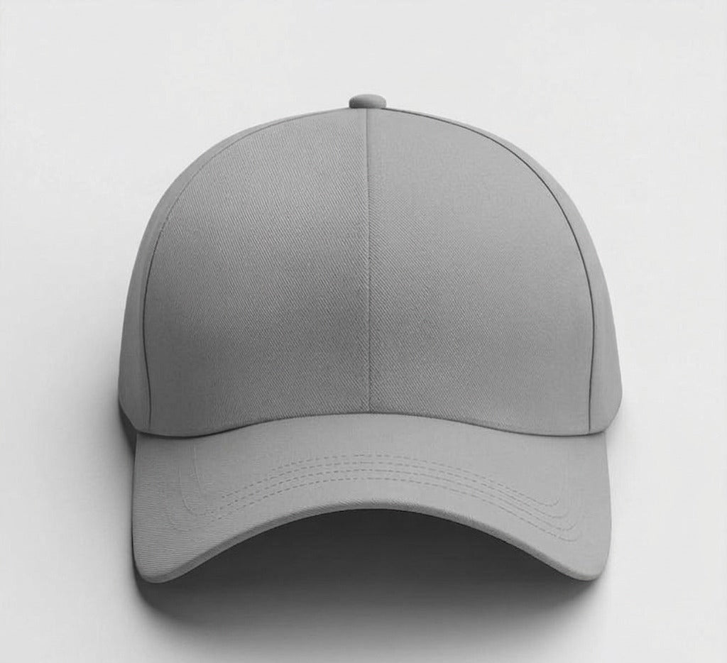 Funkify Solid Grey Cotton Cap
