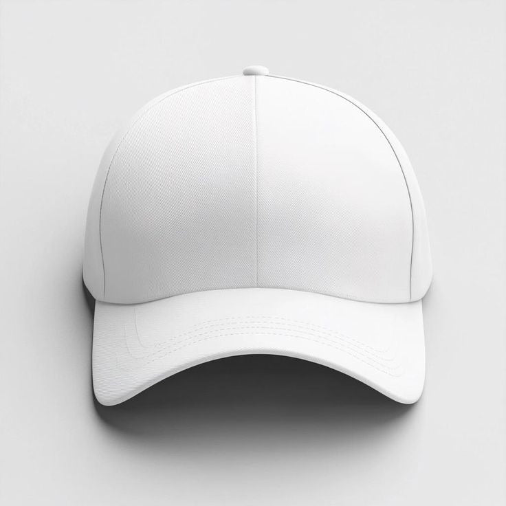 Funkify Solid White Cotton Cap