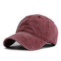 Funkify Washed Denim Cotton Cap – Vintage Style Adjustable Cap