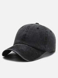 Funkify Washed Denim Cotton Cap – Vintage Style Adjustable Cap