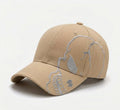 Funkify Washed Cotton Cap with Embroidery & Print – Adjustable Casual Cap