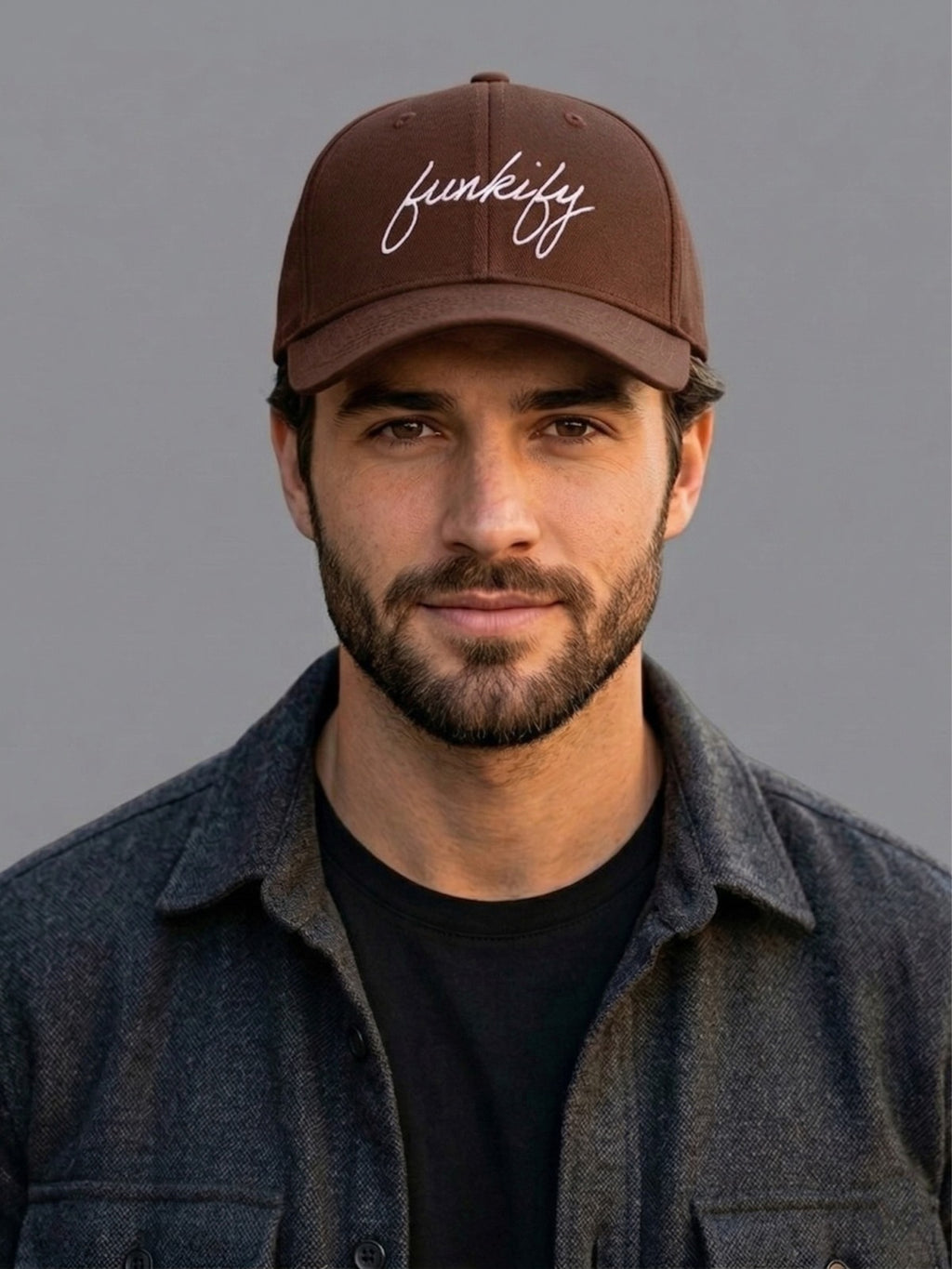 Unisex Cotton Adjustable Sports Cap-brwn