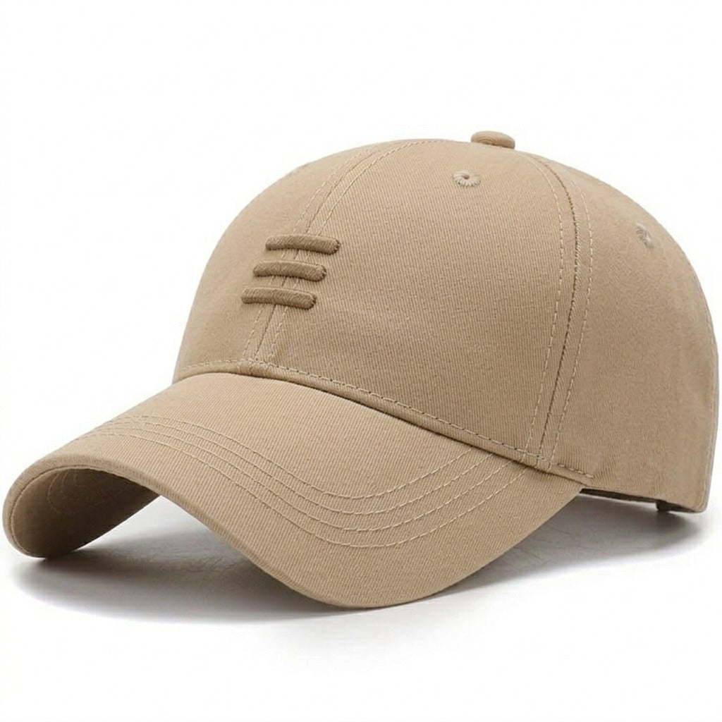 Triple-Bar Stealth Denim Baseball Cap