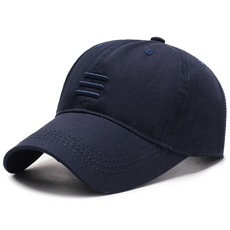 Triple-Bar Stealth Denim Baseball Cap