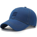 Triple-Bar Stealth Black Denim Baseball Cap