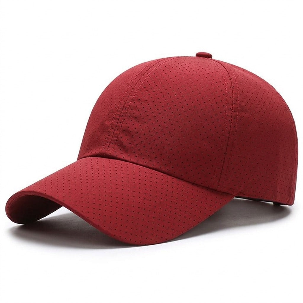 Ultra-Breathable Perforated Cotton Performance Cap