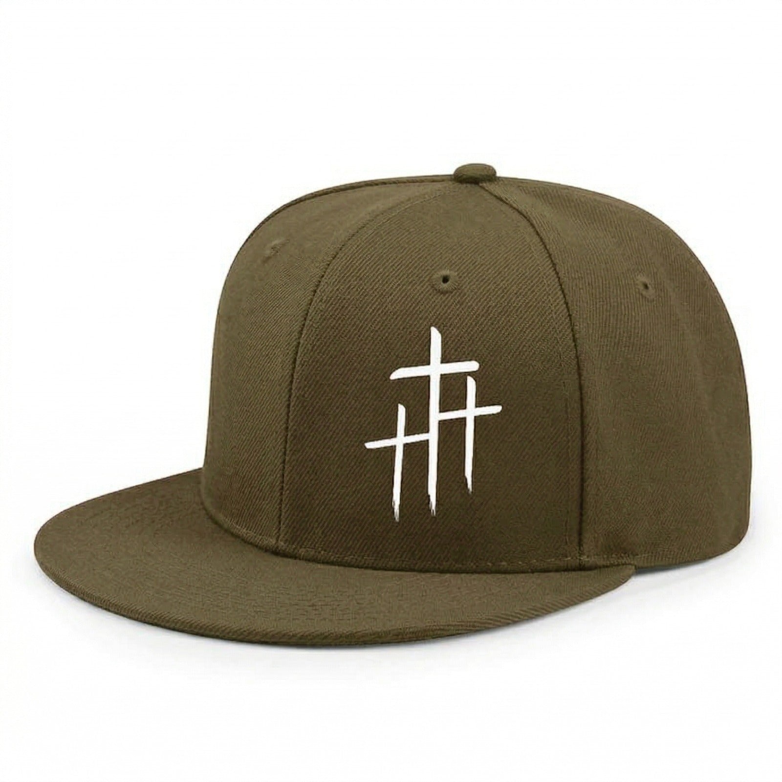 Flat Brim Snapback Cap