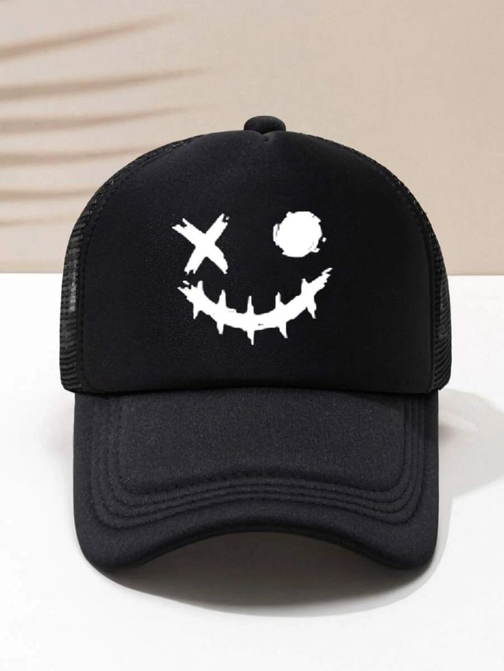 Funkify Washed Cotton Printed Cap – Adjustable Casual Cap