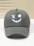 Funkify Washed Cotton Printed Cap – Adjustable Casual Cap