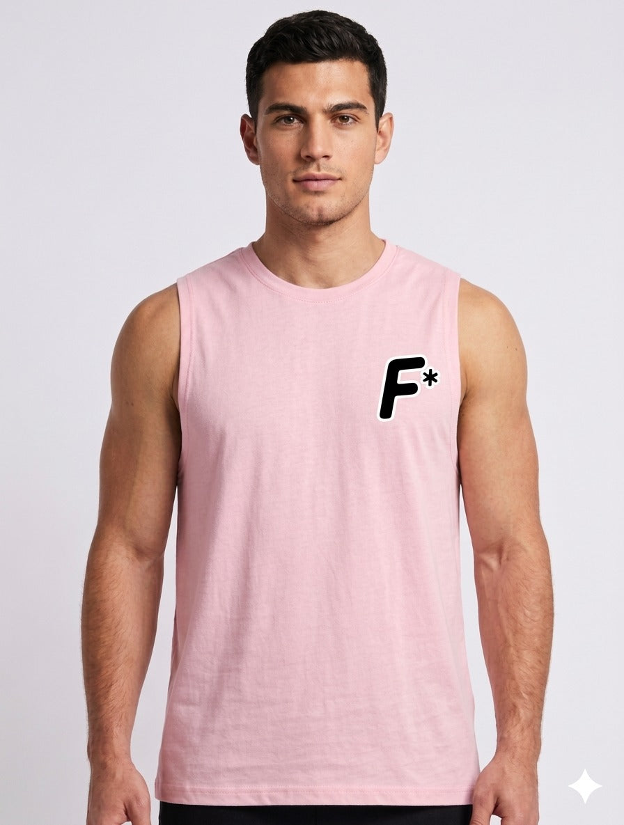 Pink Printed Vest T-Shirts
