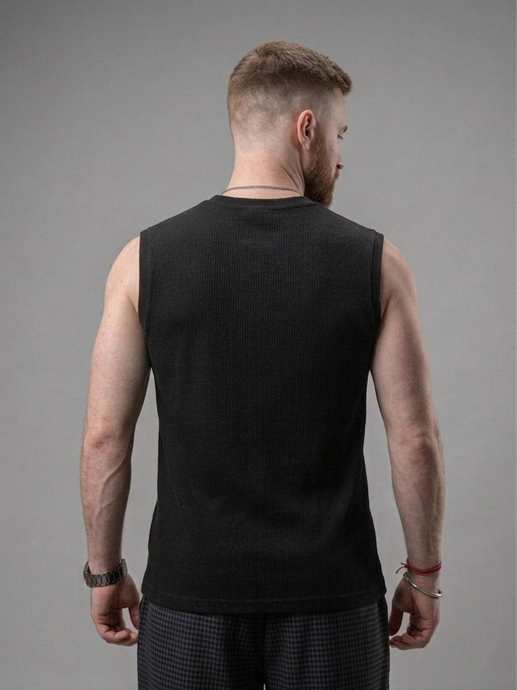 Black Vest T-Shirt