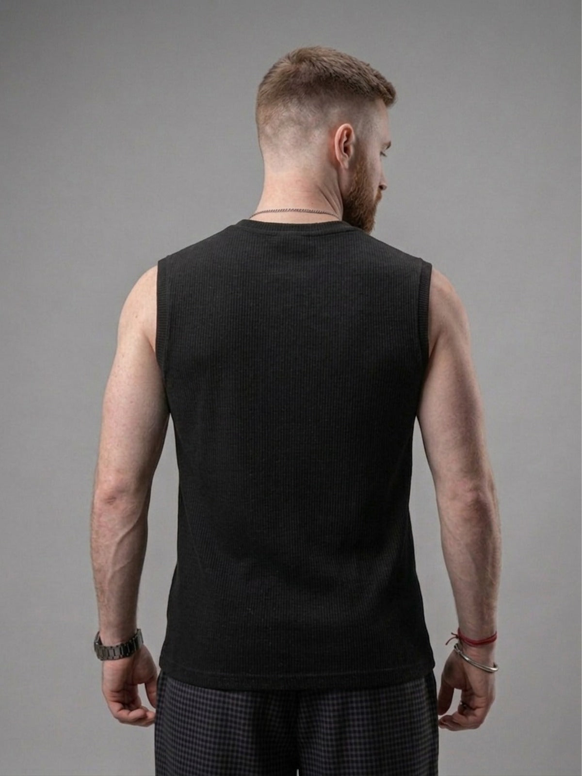 Black Vest T-Shirt